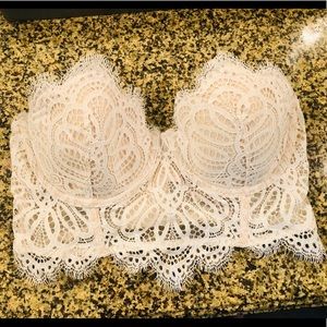 Victoria’s Secret lace crop bustier